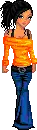 girl with orange top