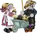 creddy bears in the garden