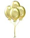 gold balloons