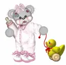 CREDDY BABY GIRL WITH A DUCK