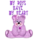 Cute purple bear