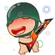 PLAYING GUITAR BABY SOLDIER