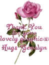 pink rose thank you for the lovely graphic genalyn