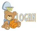 teddy bear basketball logan