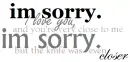 I'm Sorry