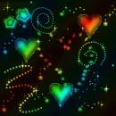 Warm background with different shades