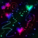 Warm background with different shades