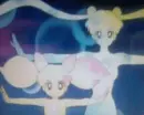 Sailor Moon & Sailor Mini-Moon transform