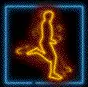 Running flame