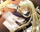 Sleeping anime girl