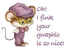 Oh I fink your gwaphic is so nice