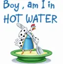 hot water