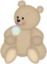 bear with ice cream cone