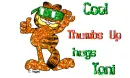 Cool Garfield Thumbs up Hugs Toni