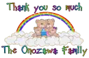 Thank you so much- The Onozawa Family
