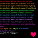 nobody is perfect 
