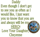 Daddy You are My Hero! (Army)