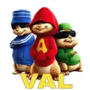Val with Alvin & the Chipmunks