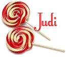 lolly pop with name judi