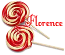 lolly pop with name florence