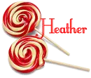 lolly pop with name heather