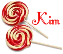 lolly pop with name kim