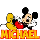 Michael With Lounge'n Mickey Mouse