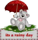 CREDDY BEAR BLINKIE WITH ITS A RAINY DAY