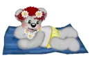 CREDDY GIRL BEAR LAYING OUT