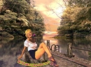 MARILYN MONROE ON THE BAYOU.