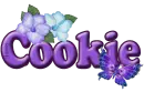Purple flower & Butterfly: Cookie
