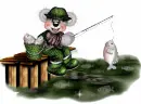 creddy bear fishing