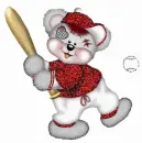 creddy boy bear baseball player