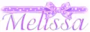 MELISSA WITH PURPLE BOW
