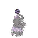 ELEPHANT WITH A BALL
