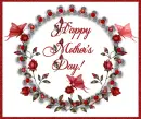 Happy Mothers Day roses and butterflies