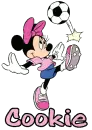 Cookie Minnie Mouse Soccer