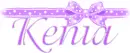 KENIA WITH PURPLE BOW