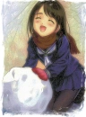 laughing anime girl