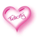 pink heart with name Felicity
