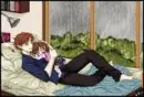 Renesmee sleeping on Edward