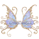 Christaneka's butterfly wings. 