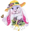 Sparkley Spring Bunny