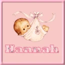 baby girl named Hannah