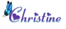 Blue Butterfly - Christine