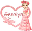 candy bar doll with name GENALYN