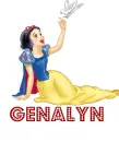 snow white with name GENALYN