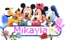 Baby Disney Characters Name Tag- Mikayla