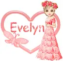 candy bar doll with name EVELYN