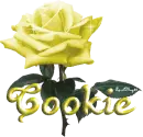 yellow rose cookie